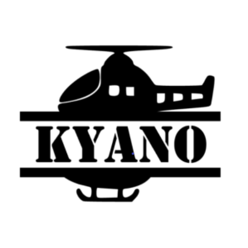 Deursticker Helikopter